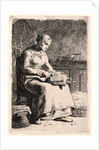 The Wool Carder (La Cardeuse), 1855-1856 by Jean-François Millet