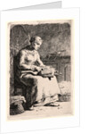 The Wool Carder (La Cardeuse), 1855-1856 by Jean-François Millet