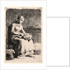 The Wool Carder (La Cardeuse), 1855-1856 by Jean-François Millet