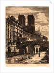 Le Petit Pont, Paris, 1850 by Charles Meryon