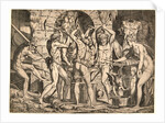 Venus and Amor at the Forge of Vulcan, ca. 1550 by Monogrammist L. D.