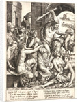 Hercules Driving Out Envy from the Temple of the Muses, 16th century by Master of the Die