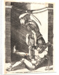 Soldier Killing a Naked Man, 1530 by Master I.H.