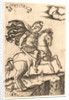 Marcus Curtius, 16th century by Marcantonio Raimondi