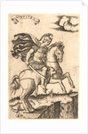 Marcus Curtius, 16th century by Marcantonio Raimondi