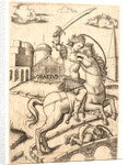 Horatius Cocles, 16th century by Marcantonio Raimondi