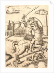 Horatius Cocles, 16th century by Marcantonio Raimondi