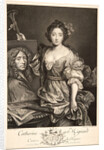 Portrait of Catherine Marguerite Mignard, Comtesse de Fouquière, Daughter of the Painter Pierre Mignard, 1735 by Jean Daullé