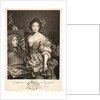 Portrait of Catherine Marguerite Mignard, Comtesse de Fouquière, Daughter of the Painter Pierre Mignard, 1735 by Jean Daullé