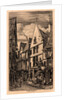 La Rue des Toiles, Bourges, 19th century by Charles Meryon