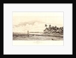 Océania: Fishing, near Islands with Palms in the Uvea or Wallis Group (Océanie: Ilots à Uvea), 1863 by Charles Meryon