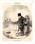 Une terrible rencontre, 1845 by Honoré Daumier