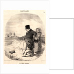 Une terrible rencontre, 1845 by Honoré Daumier