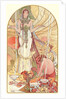 Incantation (Salammbo), ca. 1897 by Alphonse Mucha
