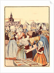 Un Marché En Zélande, 1898 by Fernand Piet