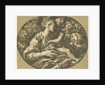 Holy Family in an Oval (The Virgin and Child with the Infant St. John), ca. 1527-1531 by Antonio da Trento