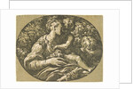 Holy Family in an Oval (The Virgin and Child with the Infant St. John), ca. 1527-1531 by Antonio da Trento