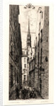 La Rue des Chantres, Paris, 1862 by Charles Meryon