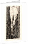 La Rue des Chantres, Paris, 1862 by Charles Meryon
