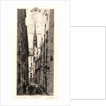 La Rue des Chantres, Paris, 1862 by Charles Meryon