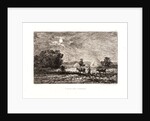 Moonlight at Valmondois (Clair de lune a Valmondois), 1877 by Charles François Daubigny