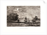 Moonlight at Valmondois (Clair de lune a Valmondois), 1877 by Charles François Daubigny