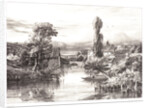View in Alençon (Vue prise à Alençon (Dep. de l'Orne)), 1839 by Jules Dupré