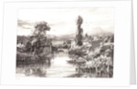 View in Alençon (Vue prise à Alençon (Dep. de l'Orne)), 1839 by Jules Dupré
