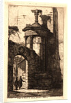Entrée du Couvent des Capucins Français à Athèns, 1854 by Charles Meryon