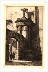 Entrée du Couvent des Capucins Français à Athèns, 1854 by Charles Meryon