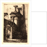 Entrée du Couvent des Capucins Français à Athèns, 1854 by Charles Meryon