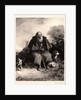 Old Man with Dog, 19th century by Nicolas Toussaint Charlet
