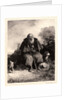 Old Man with Dog, 19th century by Nicolas Toussaint Charlet