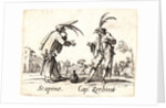 Scapino and Cap. Zerbino, 1622 and later by Jacques Callot