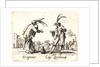 Scapino and Cap. Zerbino, 1622 and later by Jacques Callot