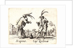 Scapino and Cap. Zerbino, 1622 and later by Jacques Callot