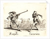 Razullo and Cucurucu, 1622 and later by Jacques Callot