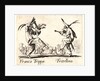 Franca Trippa and Fritellino, 1622 and later by Jacques Callot
