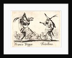 Franca Trippa and Fritellino, 1622 and later by Jacques Callot