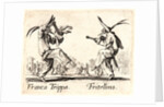 Franca Trippa and Fritellino, 1622 and later by Jacques Callot