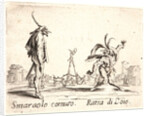Smaraolo Cornuto and Ratsa di Boio, 1622 and later by Jacques Callot