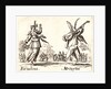 Riciulina and Metzetin, 1622 and later by Jacques Callot