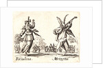 Riciulina and Metzetin, 1622 and later by Jacques Callot