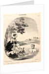 L'eau est délicieuse.., 1845 by Honoré Daumier