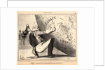 Bigre! ... j'ai eu tort de me mettre toute l'Europe sur les bras! .., 1855 by Honoré Daumier