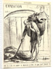 Elle en usé du papier la diplomatie en 1867.., 1867 by Honoré Daumier