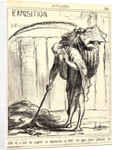Elle en usé du papier la diplomatie en 1867.., 1867 by Honoré Daumier
