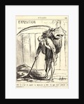 Elle en usé du papier la diplomatie en 1867.., 1867 by Honoré Daumier