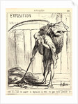 Elle en usé du papier la diplomatie en 1867.., 1867 by Honoré Daumier