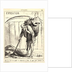 Elle en usé du papier la diplomatie en 1867.., 1867 by Honoré Daumier